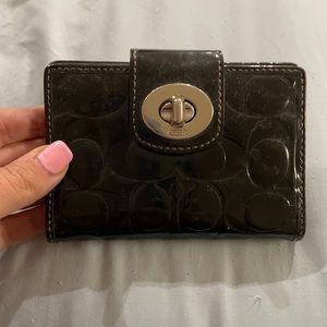 Coach patent leather wallet